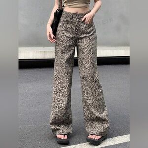 SHEIN leopard jeans 🐆